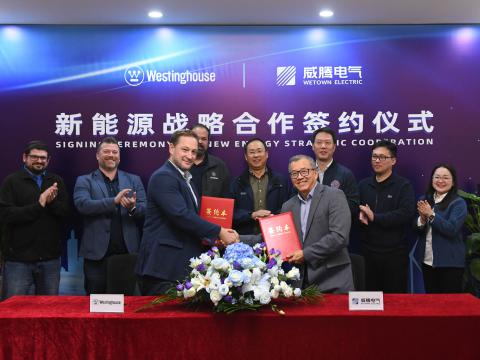 乐橙lc8电气与西屋电气正式达玉成球新能源战略相助